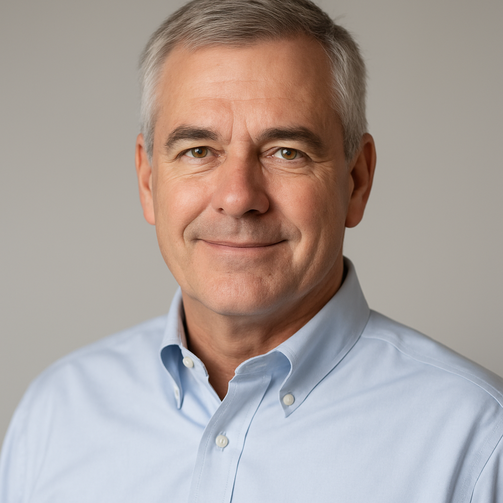 Portrait of Quinn Sheridan, co-founder of Cyntrix Systems