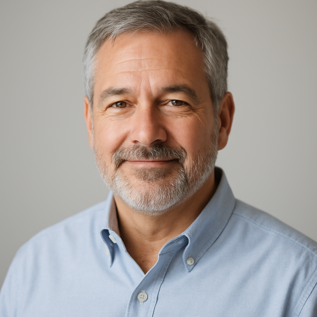 Portrait of Seth Robbins, co-founder of Cyntrix Systems